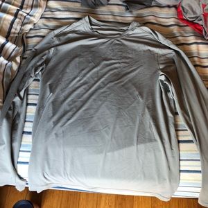 Gray Lululemom Long sleeve shirt large